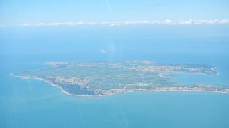 Ile de Noirmoutier vue du ciel côté mer
