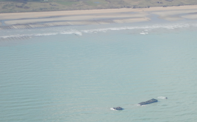 Une épave sur la côte du Cotentin